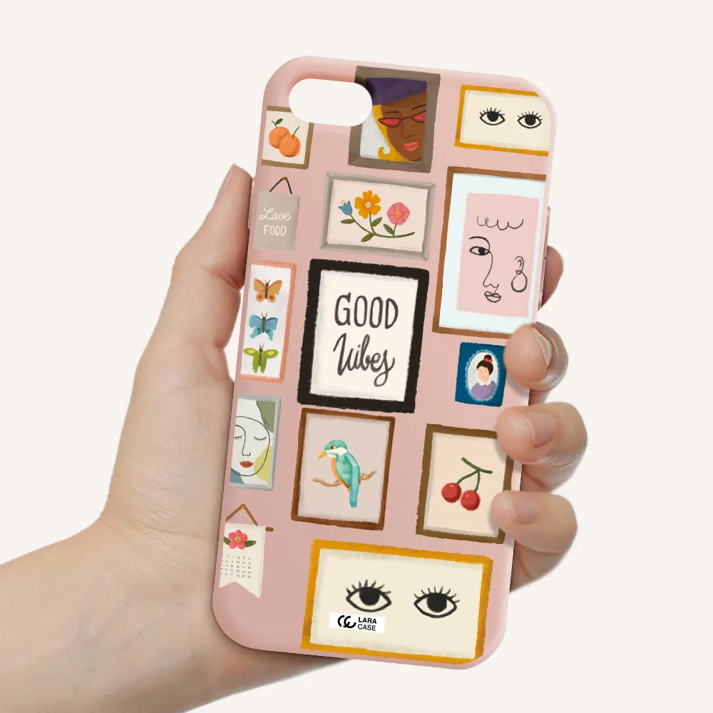 Photo Frames Apple iPhone 7 Silicone pastel pink Case