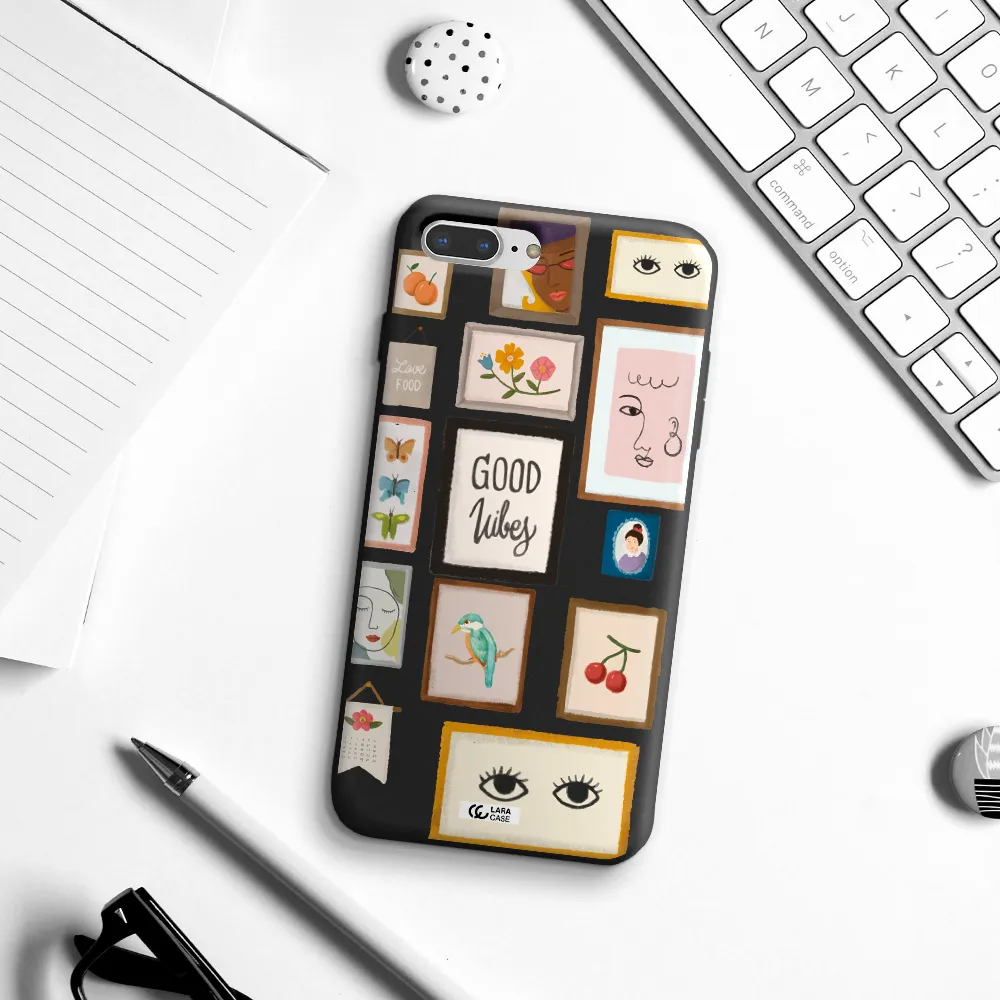 Photo Frames Apple iPhone 8 plus Silicone black Case