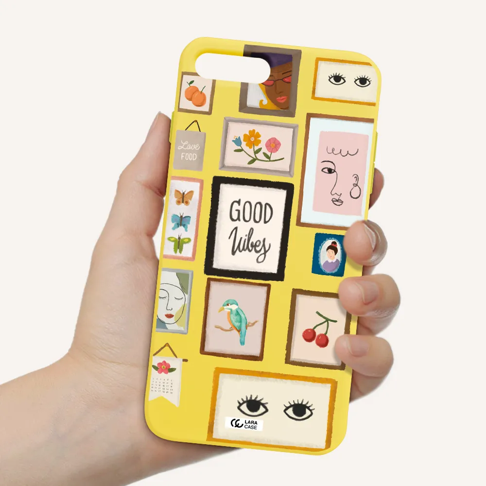 Photo Frames Apple iPhone 8 plus Silicone canary yellow Case