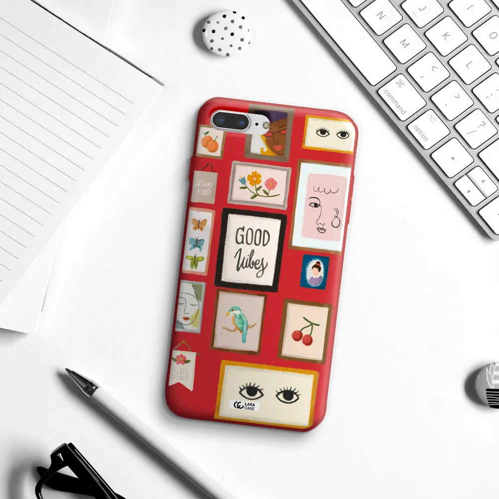Photo Frames Apple iPhone 8 plus Silicone Imperial Red Case