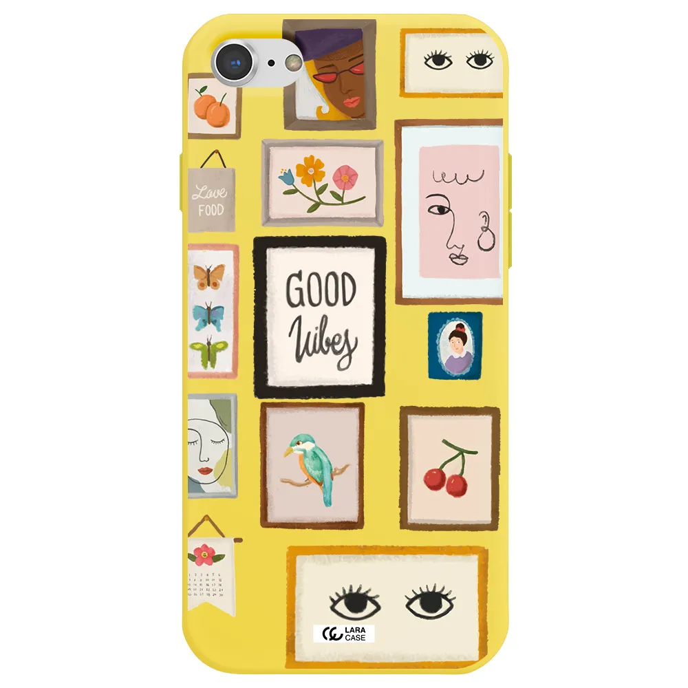Photo Frames Apple iPhone 8 Silicone canary yellow Case