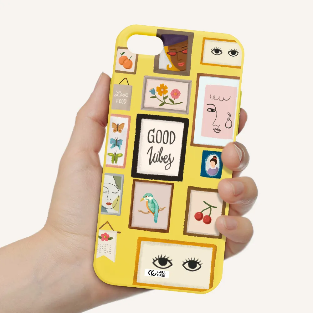 Photo Frames Apple iPhone 8 Silicone canary yellow Case