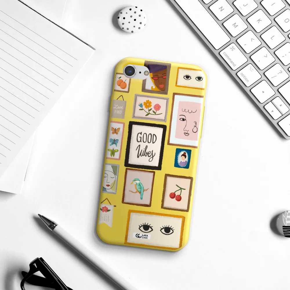 Photo Frames Apple iPhone 8 Silicone canary yellow Case