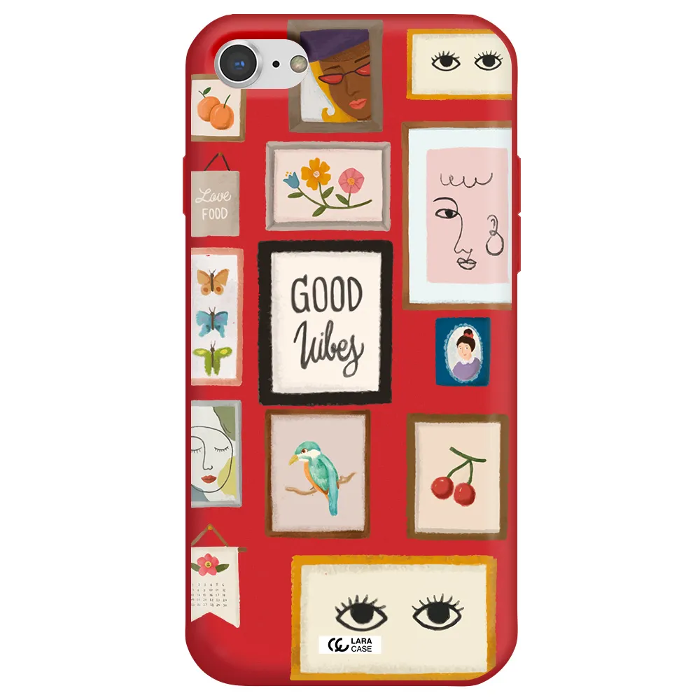 Photo Frames Apple iPhone 8 Silicone Imperial Red Case