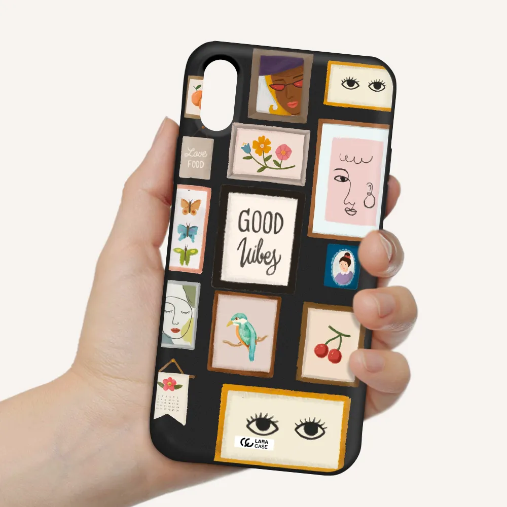 Photo Frames Apple iPhone X Silicone black Case