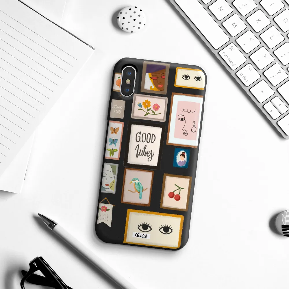 Photo Frames Apple iPhone XS Silicone black Case