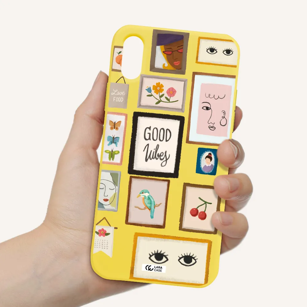 Photo Frames Apple iPhone XS Silicone canary yellow Case