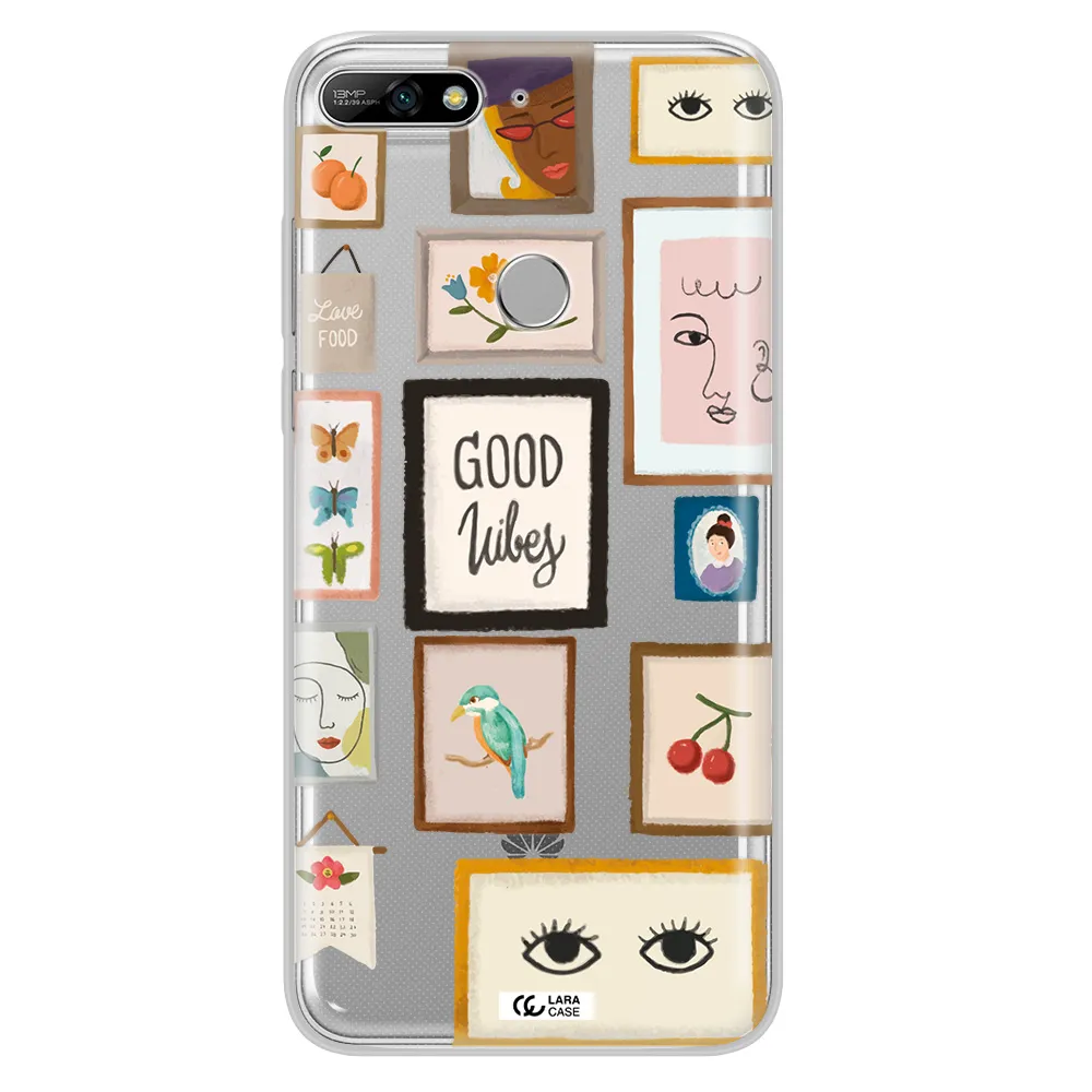 Photo Frames Huawei Y7 2018 Clear TPU Case