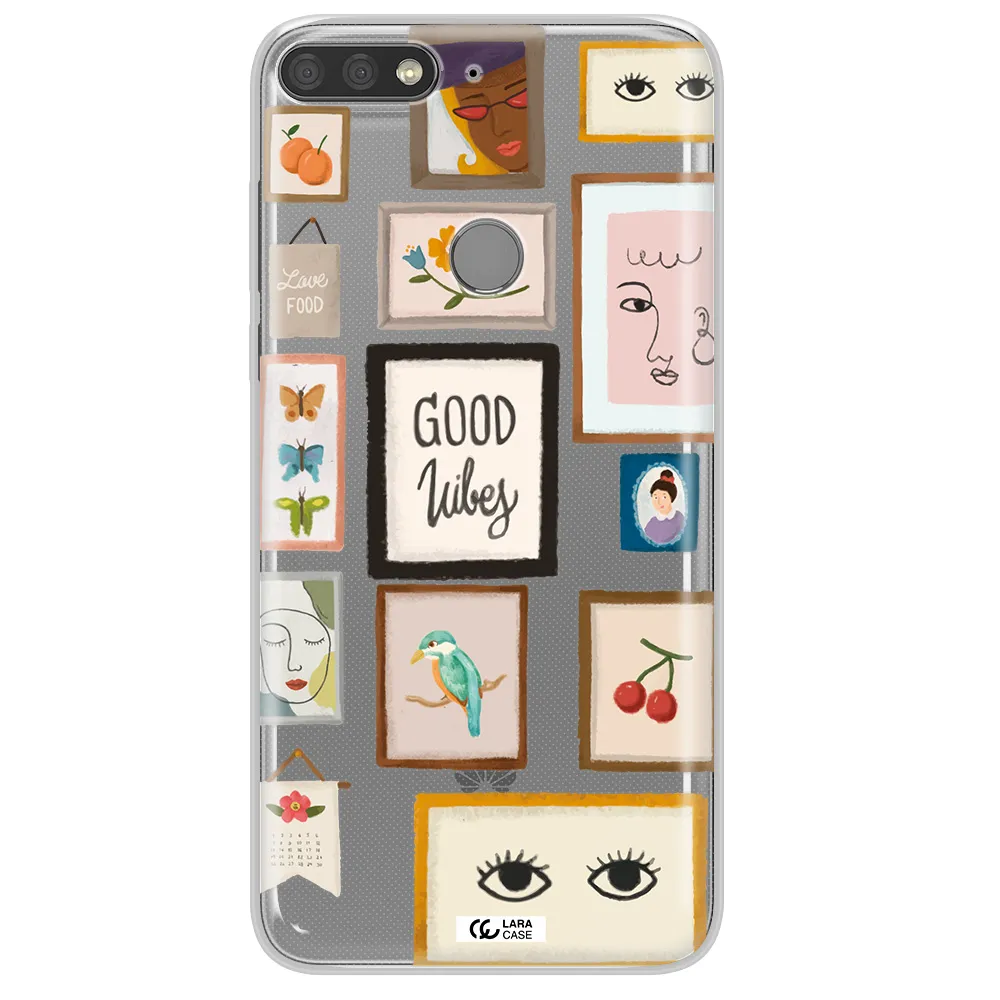 Photo Frames Huawei Y7 Prime 2018 Clear TPU Case