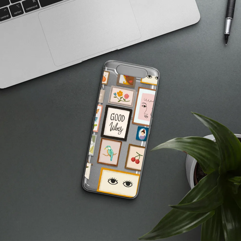 Photo Frames Samsung A80 Clear TPU Case
