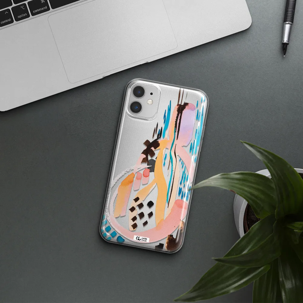 Watercolor Brush Paint Apple iPhone 11 Clear TPU Case