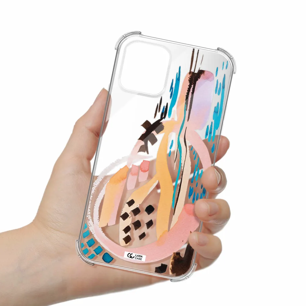 Watercolor Brush Paint Apple iPhone 11 pro max Clear PC Case