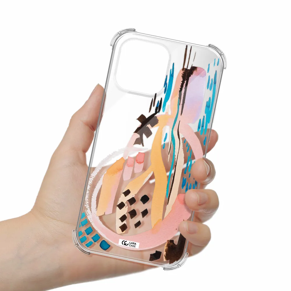 Watercolor Brush Paint Apple iPhone 13 Pro Clear PC Case