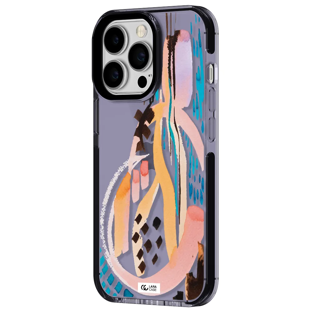 Watercolor Brush Paint Apple iPhone 13 Pro impact Lilac Case