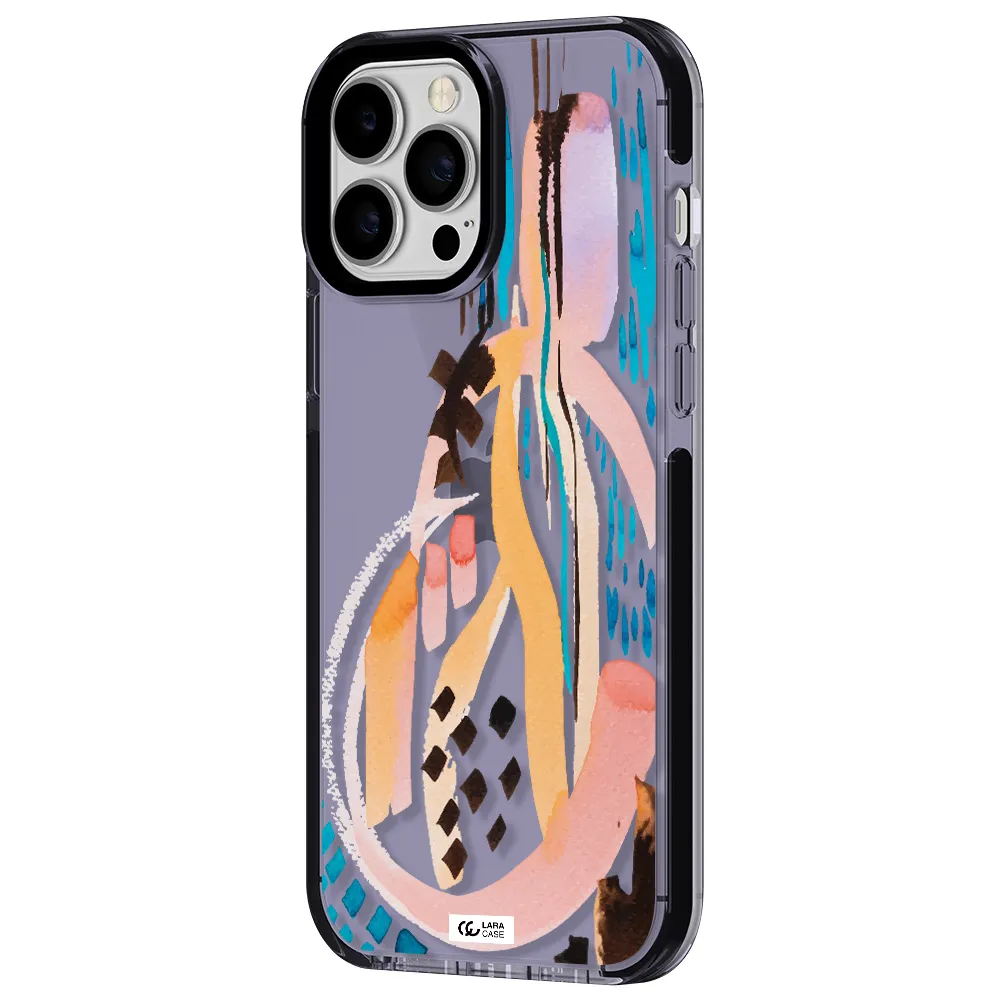 Watercolor Brush Paint Apple iPhone 13 Pro Max impact Lilac Case