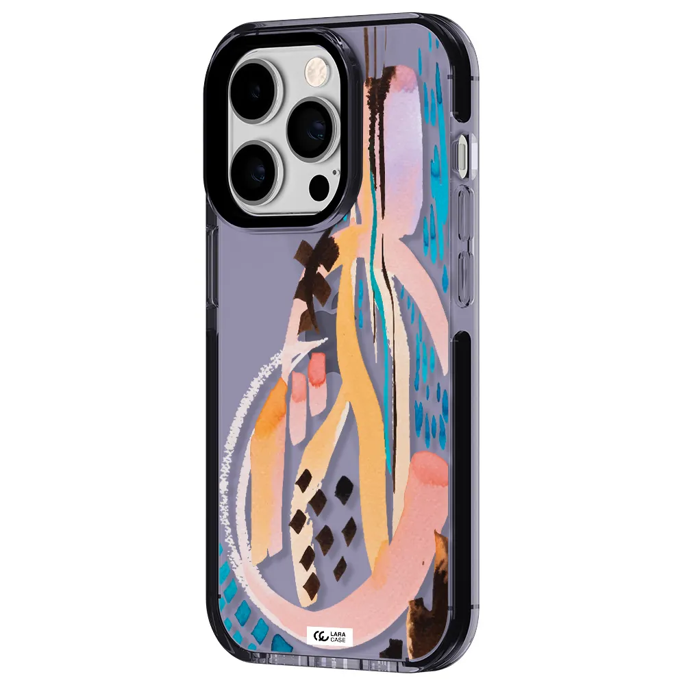 Watercolor Brush Paint Apple iPhone 14 pro impact Lilac Case