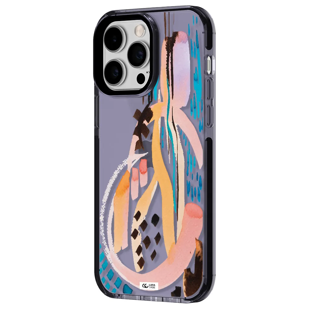 Watercolor Brush Paint Apple iPhone 14 pro max impact Lilac Case