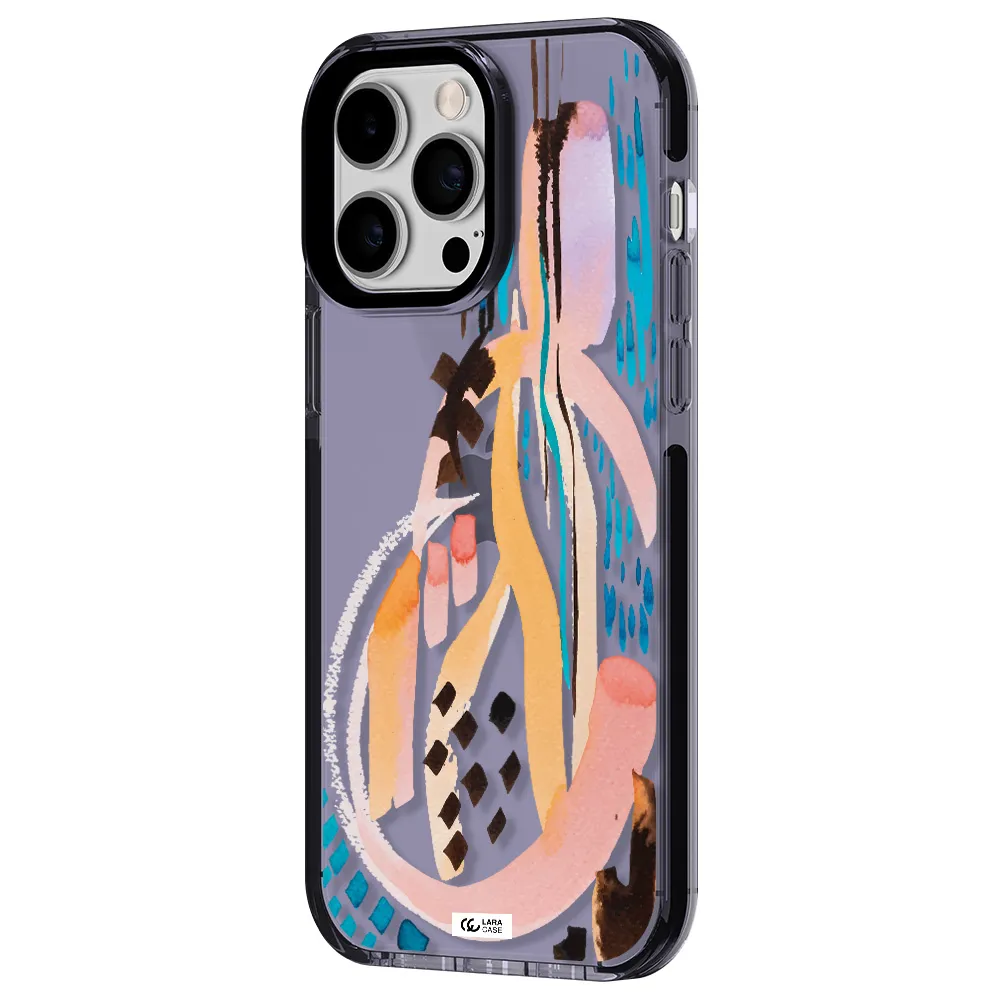 Watercolor Brush Paint Apple iPhone 15 Pro Max impact Lilac Case