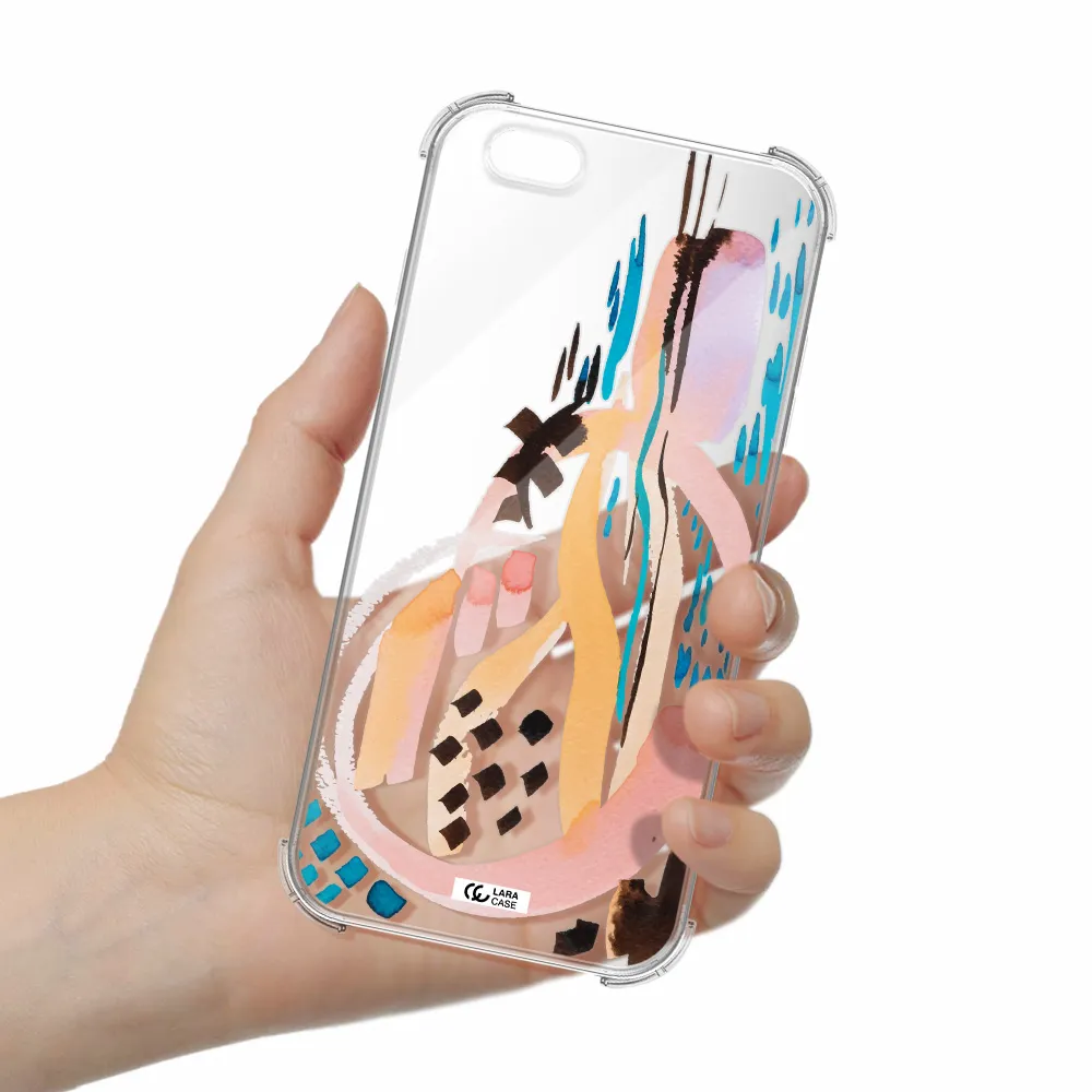 Watercolor Brush Paint Apple iPhone 6 plus Clear PC Case