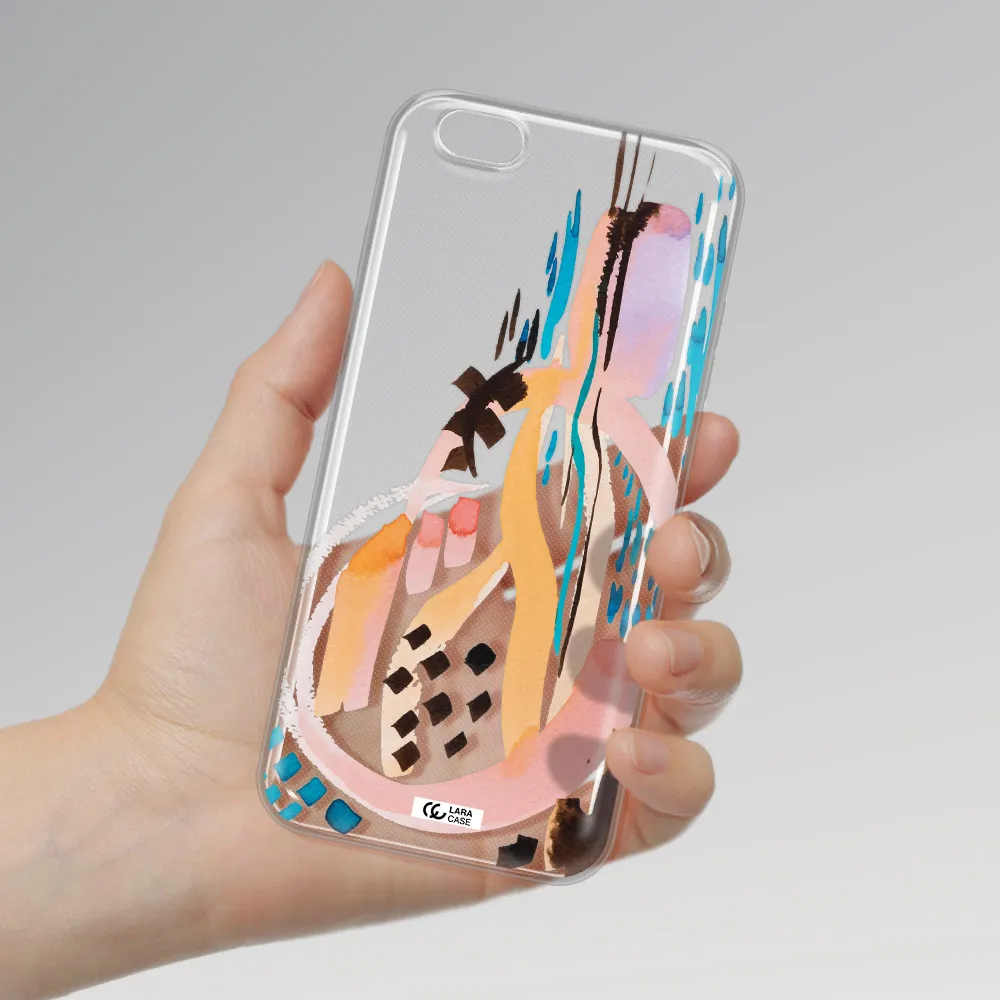 Watercolor Brush Paint Apple iPhone 6S Clear TPU Case