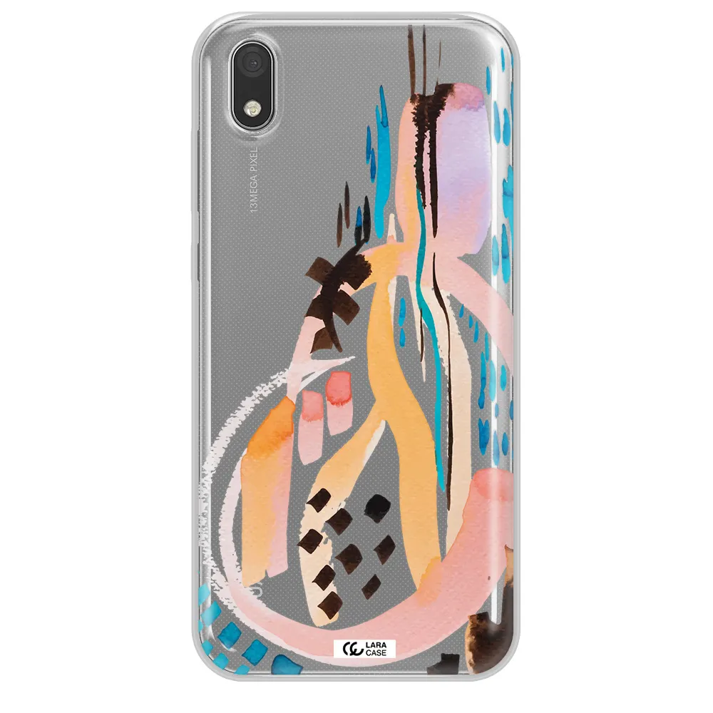 Watercolor Brush Paint Huawei Honor 8S Clear TPU Case
