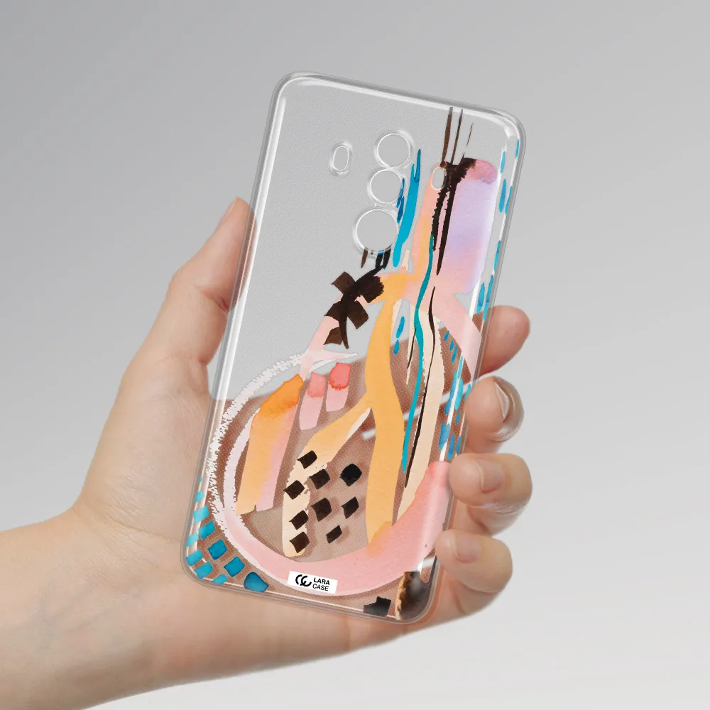 Watercolor Brush Paint Huawei Mate 10 Pro Clear TPU Case