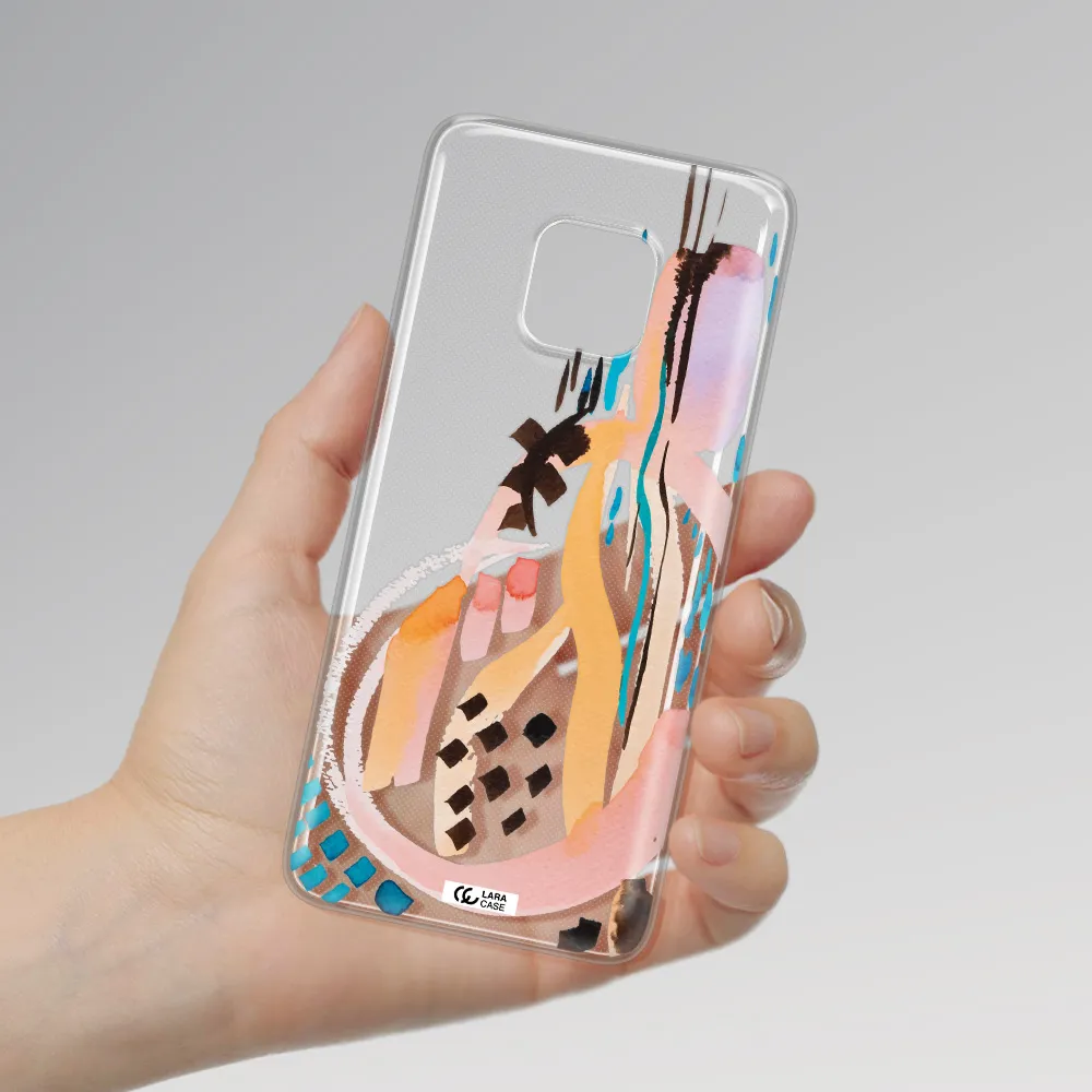 Watercolor Brush Paint Huawei Mate 20 Pro Clear TPU Case