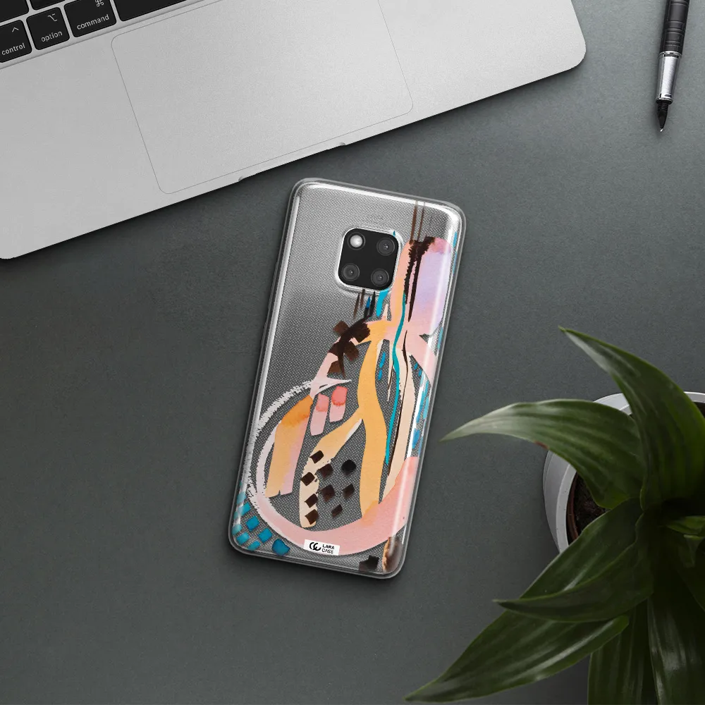 Watercolor Brush Paint Huawei Mate 20 Pro Clear TPU Case