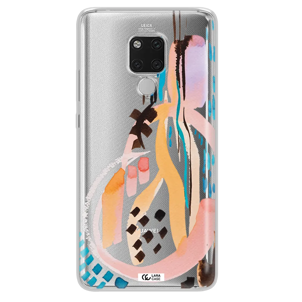 Watercolor Brush Paint Huawei Mate 20X Clear TPU Case