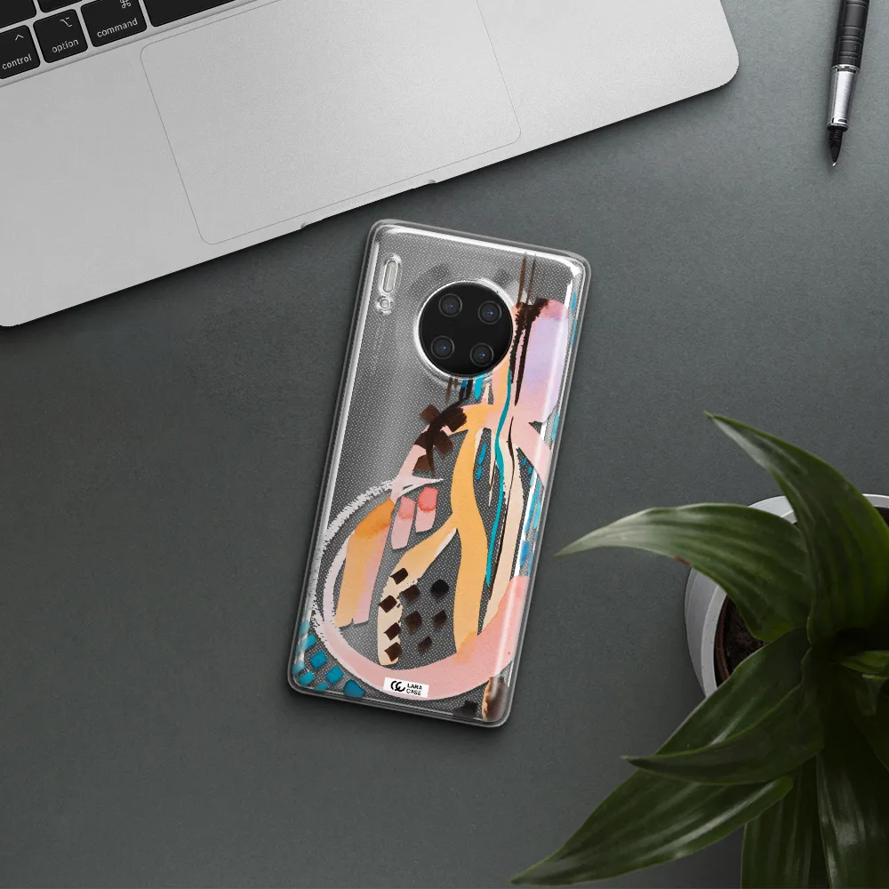 Watercolor Brush Paint Huawei Mate 30 Pro Clear TPU Case