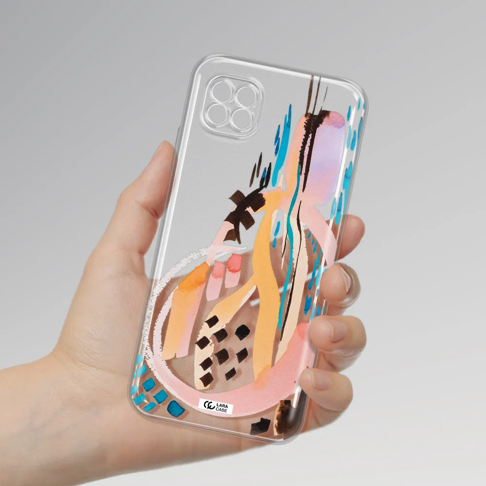 Watercolor Brush Paint Huawei Nova 7I Clear Tpu Case