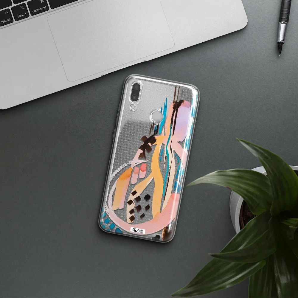 Watercolor Brush Paint Huawei P Smart 2019 Clear TPU Case
