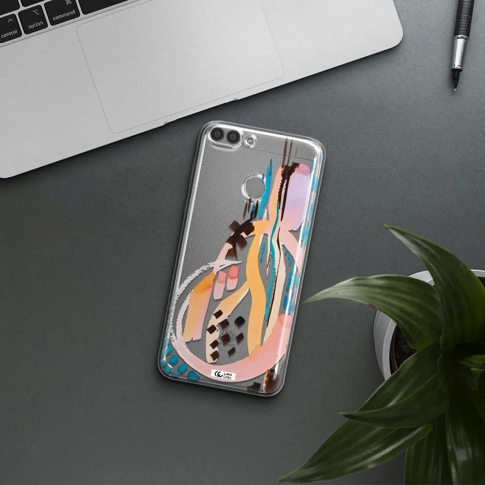 Watercolor Brush Paint Huawei P Smart Clear TPU Case