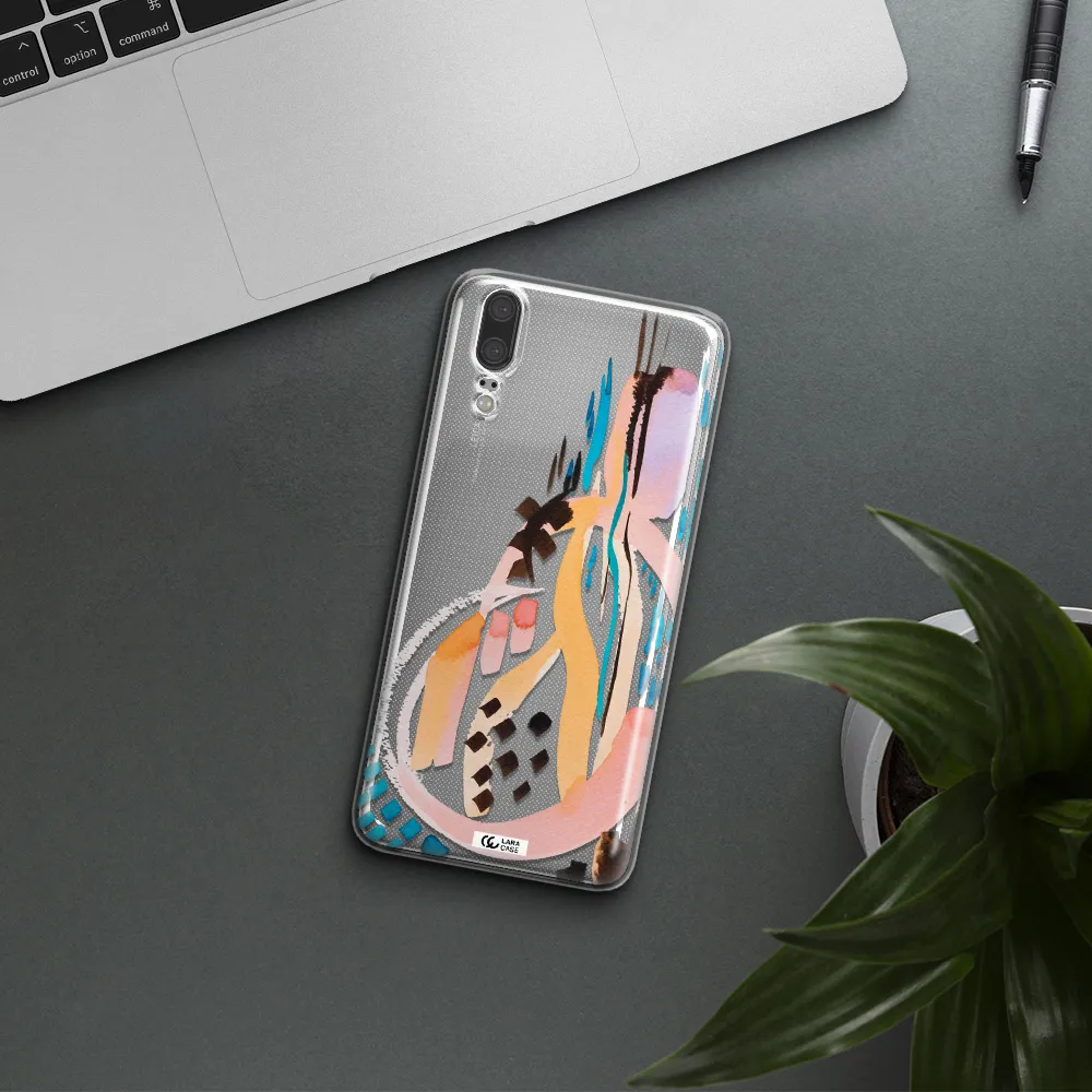 Watercolor Brush Paint Huawei P20 Clear TPU Case