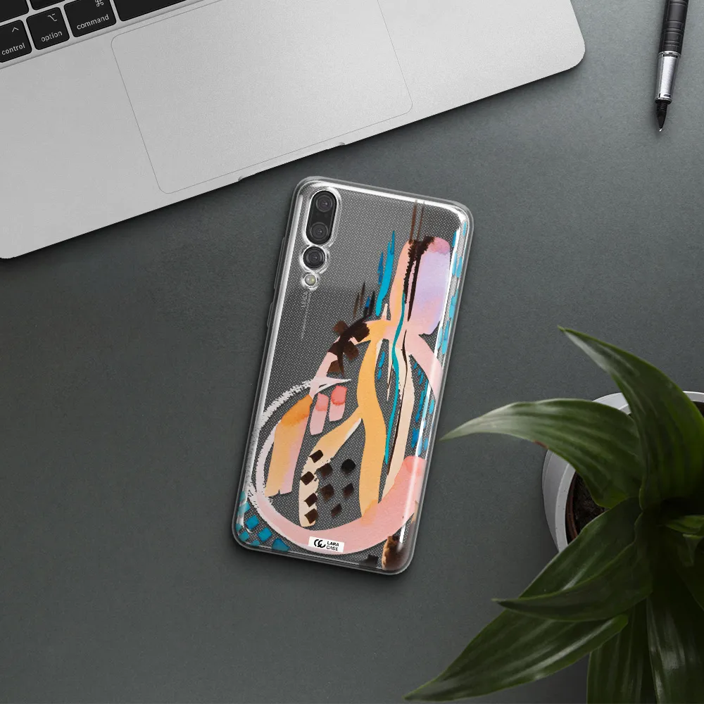 Watercolor Brush Paint Huawei P20 Pro Clear TPU Case