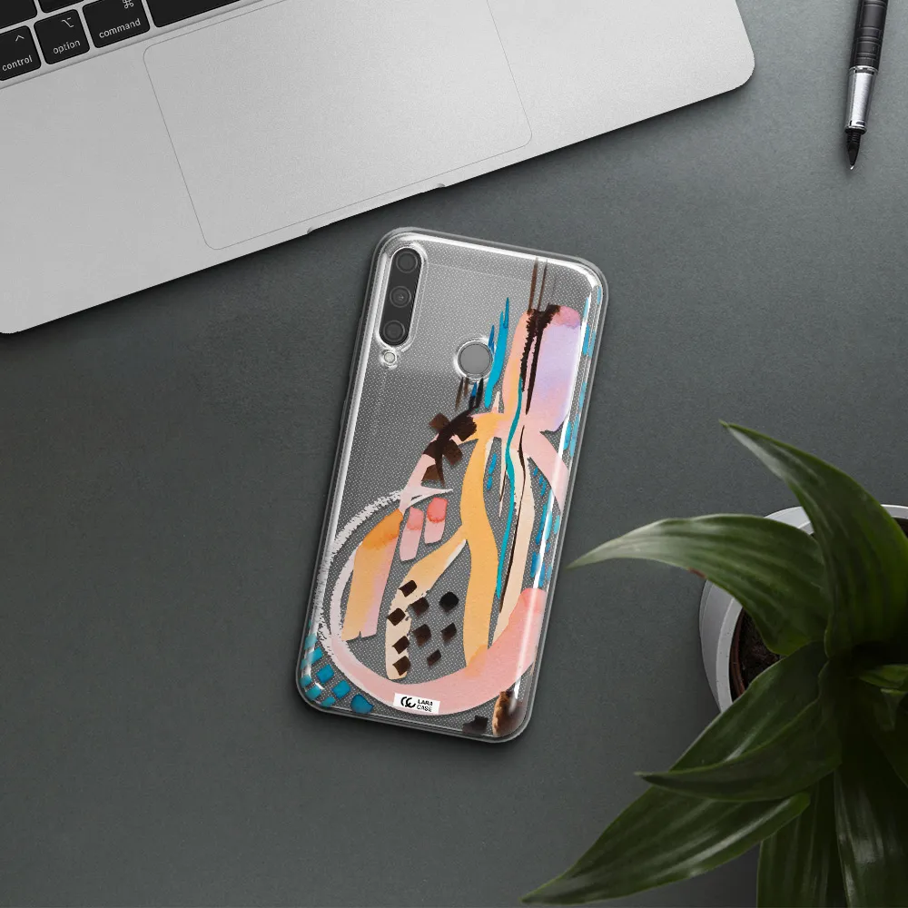 Watercolor Brush Paint Huawei P40 Lite E Clear TPU Case