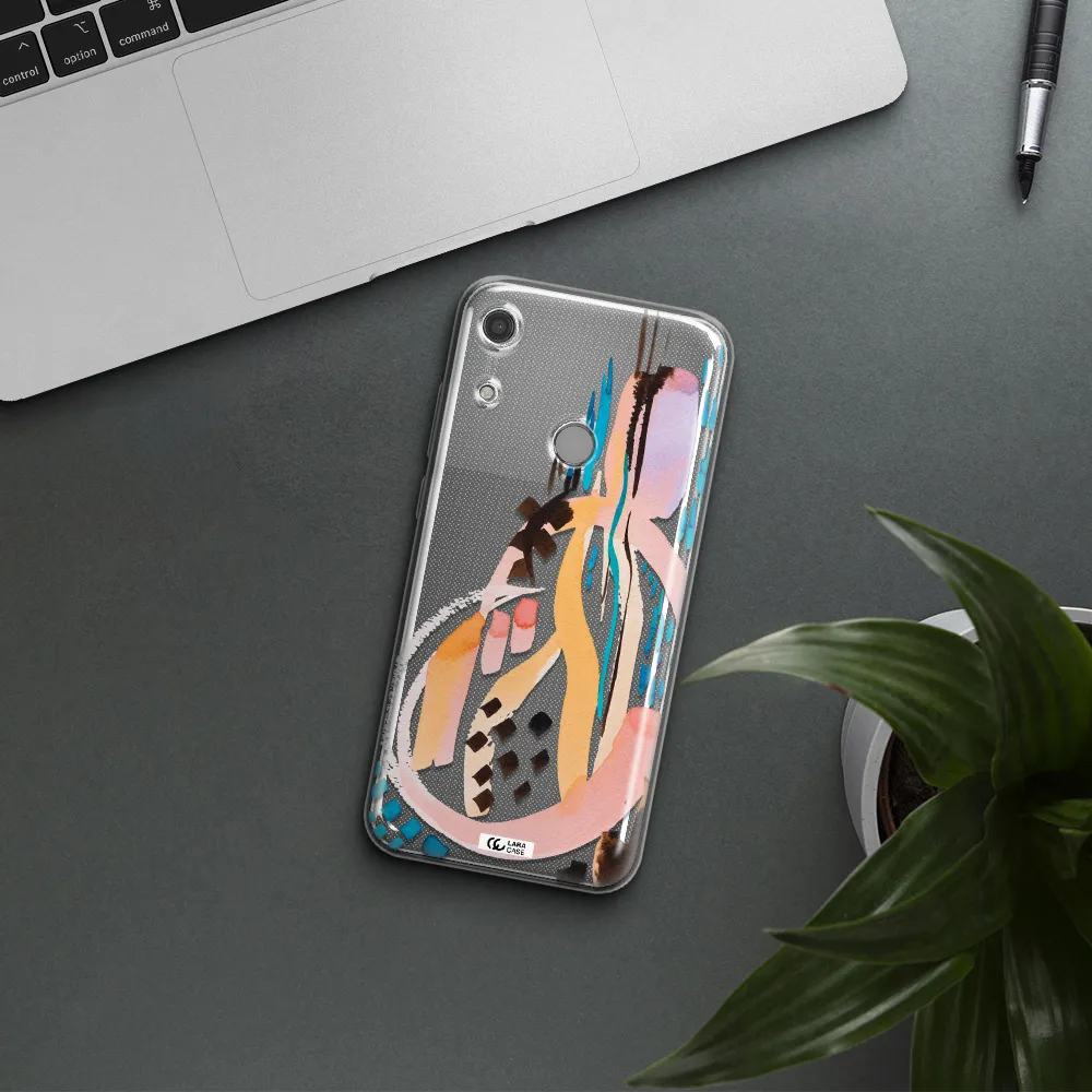 Watercolor Brush Paint Huawei Y6S Clear TPU Case