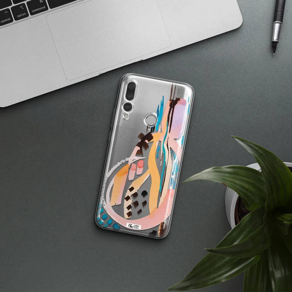 Watercolor Brush Paint Huawei Y9 Prime 2019 Clear TPU Case
