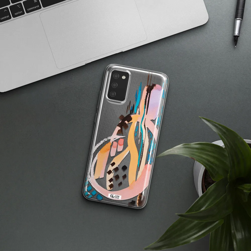 Watercolor Brush Paint Samsung A02S Clear TPU Case