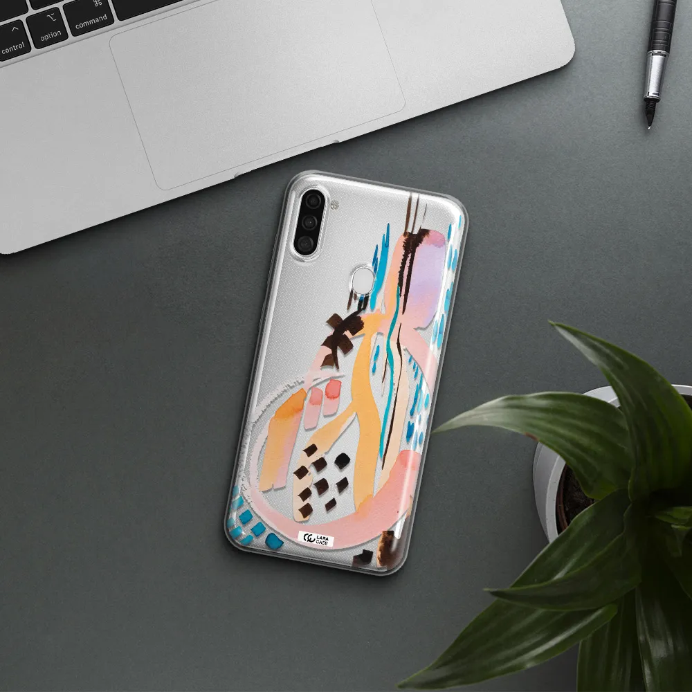Watercolor Brush Paint Samsung A11 Clear TPU Case