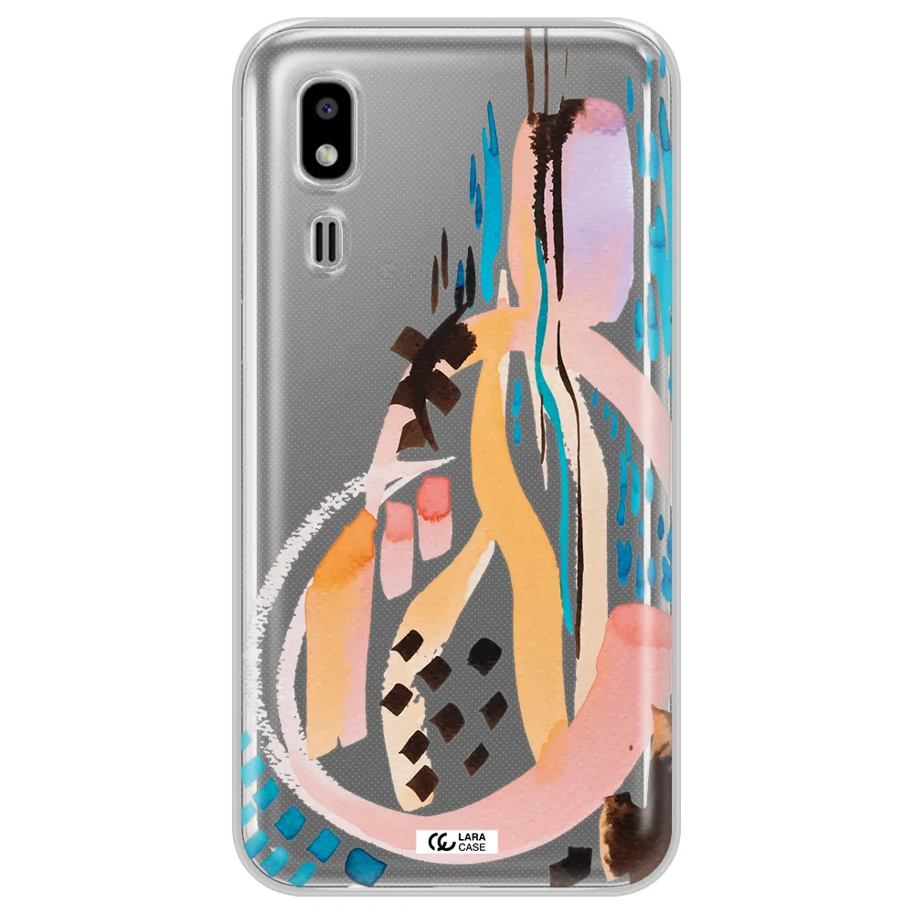 Watercolor Brush Paint Samsung A2 Core Clear TPU Case