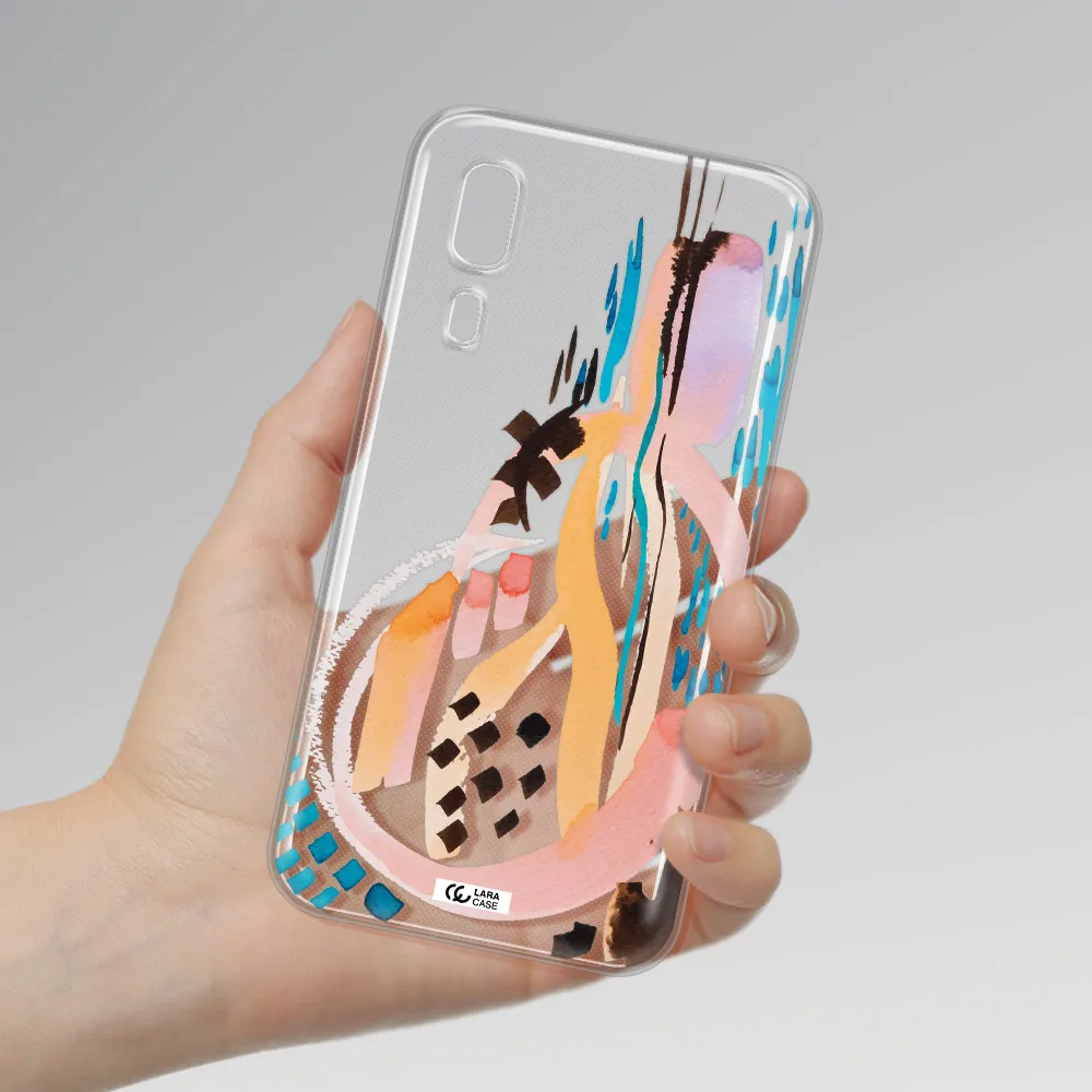 Watercolor Brush Paint Samsung A2 Core Clear TPU Case