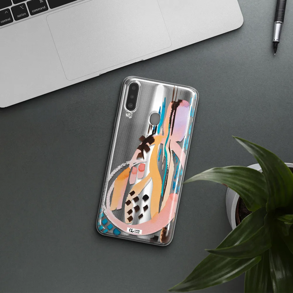 Watercolor Brush Paint Samsung A20S Clear TPU Case