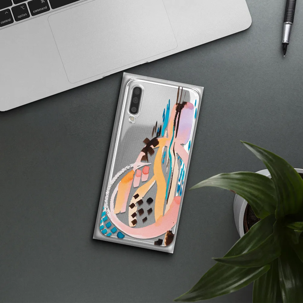 Watercolor Brush Paint Samsung A50S Clear Tpu Case