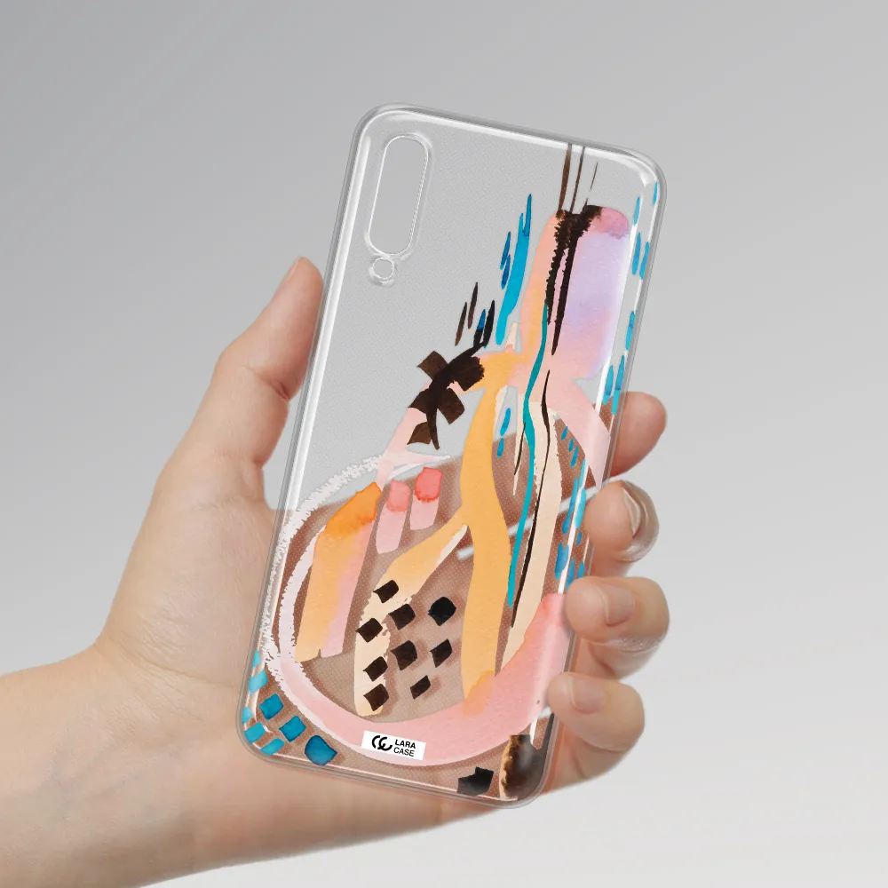 Watercolor Brush Paint Samsung A70S Clear Tpu Case