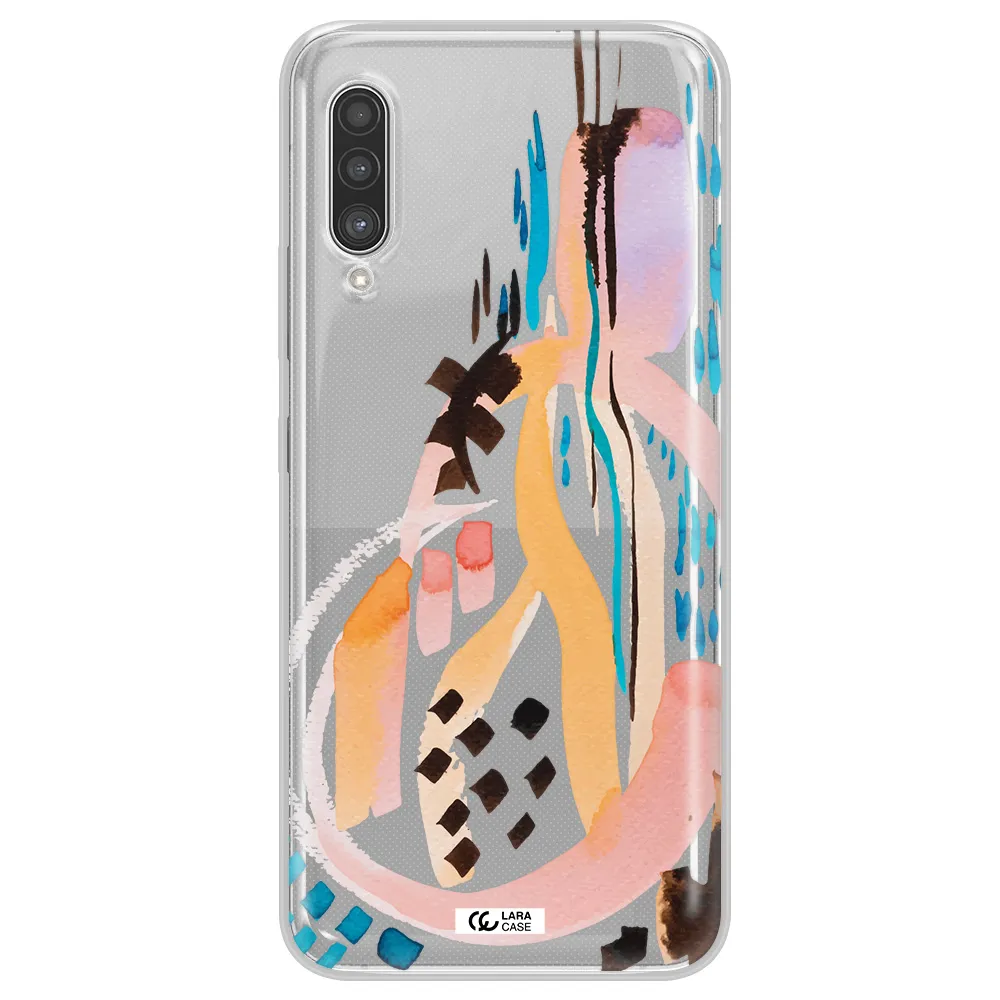 Watercolor Brush Paint Samsung A90 Clear TPU Case