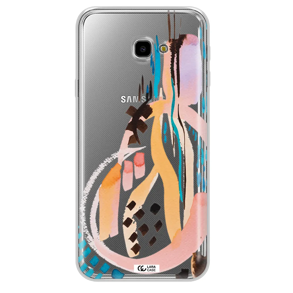 Watercolor Brush Paint Samsung J4 Plus Clear TPU Case
