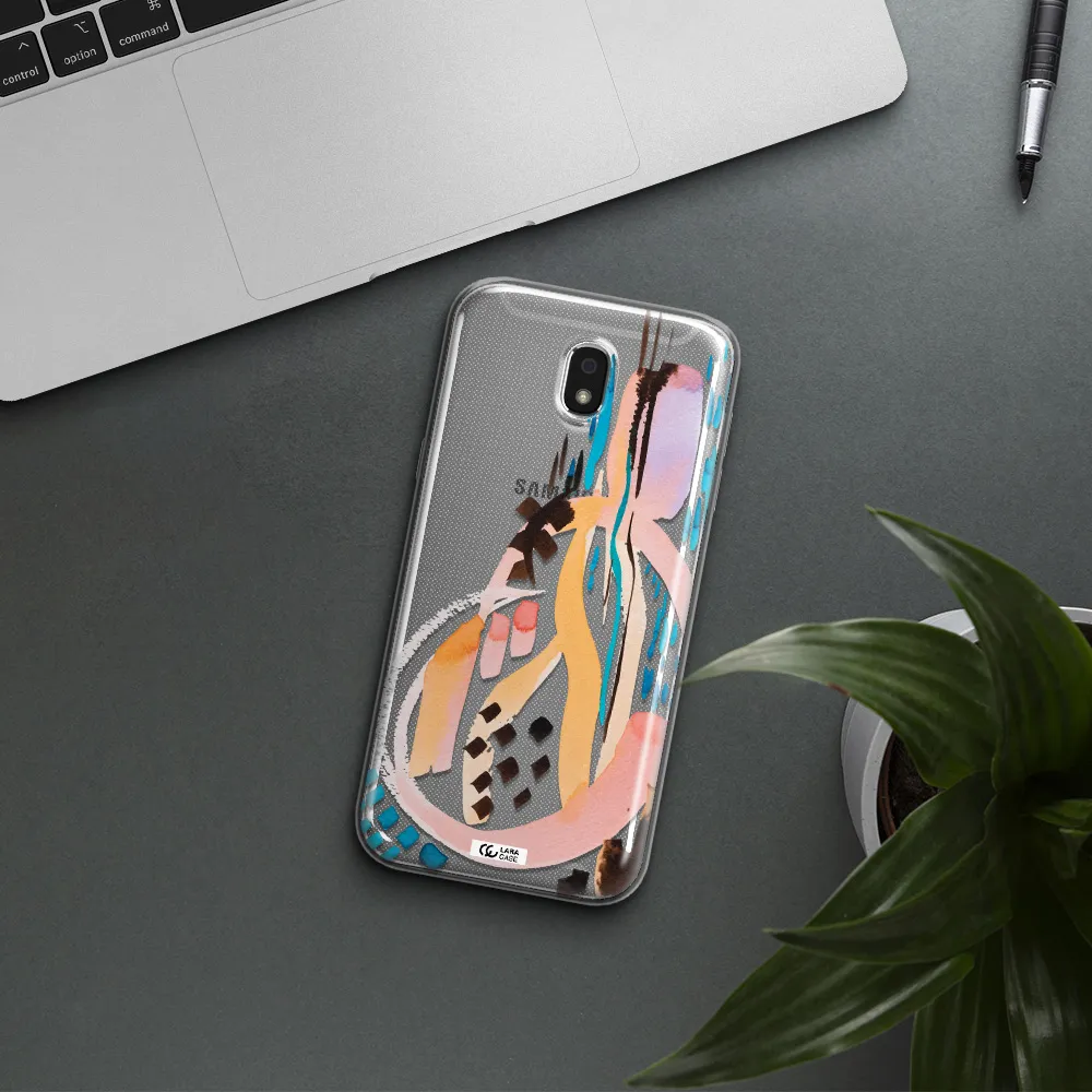 Watercolor Brush Paint Samsung J5 2017 Clear TPU Case