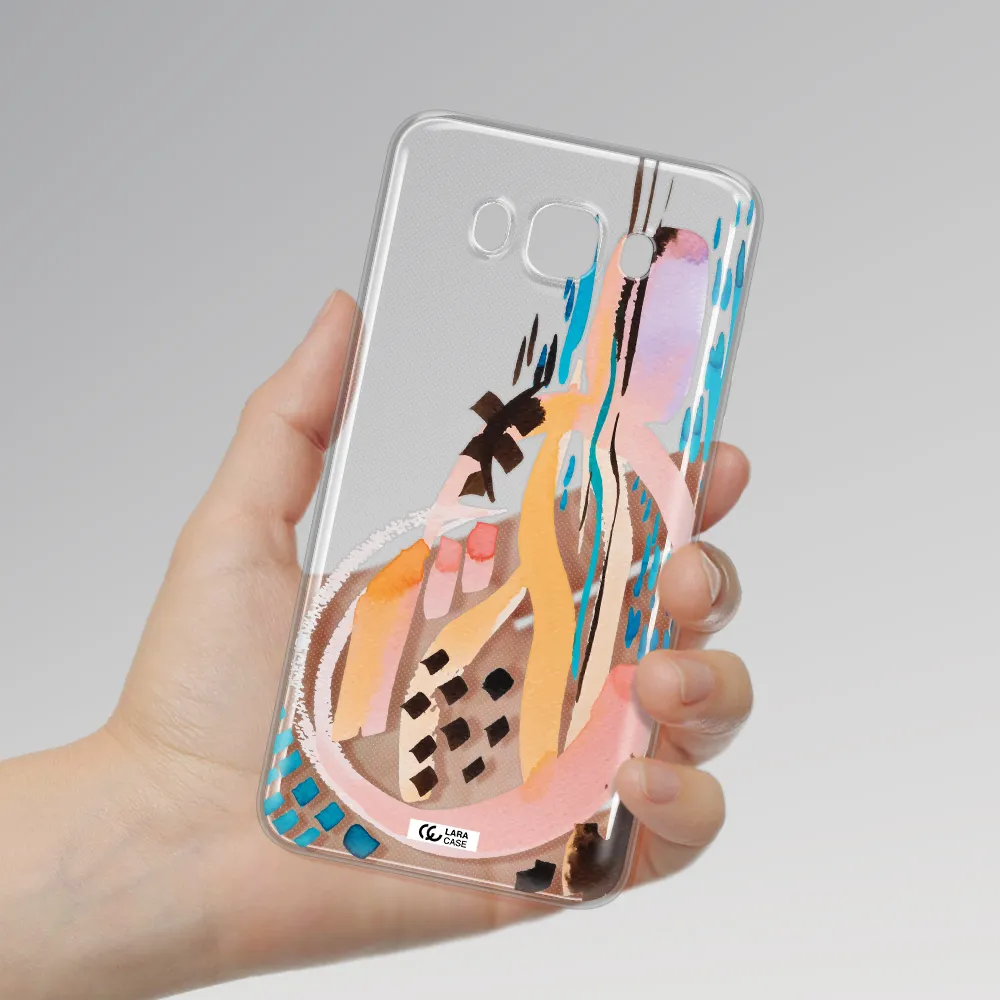 Watercolor Brush Paint Samsung J7 2016 Clear TPU Case
