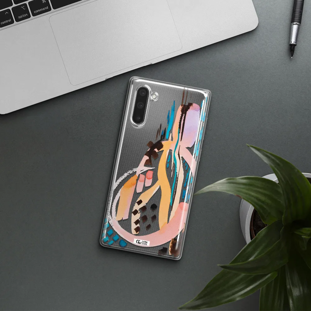 Watercolor Brush Paint Samsung Note 10 Clear TPU Case